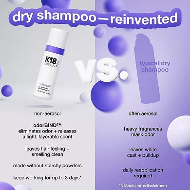 K18 AirWash™ dry shampoo