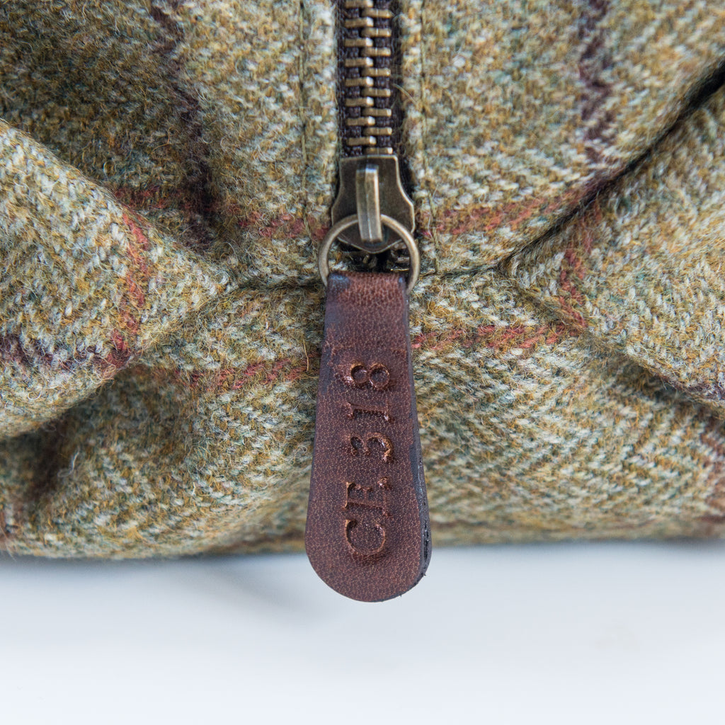 Captain Fawcett's Tweed Wash Bag